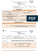 Planeación Matematicas 1º