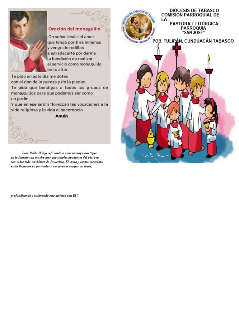 Manual Monaguillos Completo Pdf Misa Liturgia Eucaristía