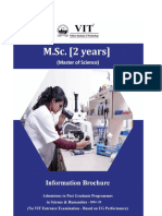 M.SC 2years Information Brochure 2024