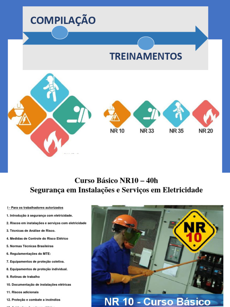 Compila o Treinamentos NRs 10 20 33 e 35 1590633387 | PDF