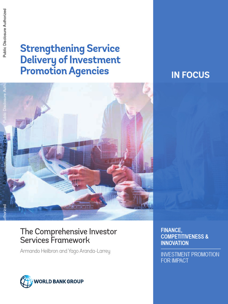 Strengthening Service Delivery of Investment Promotion Agencies The