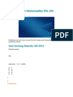 Pembahasan Matematika IPA UN