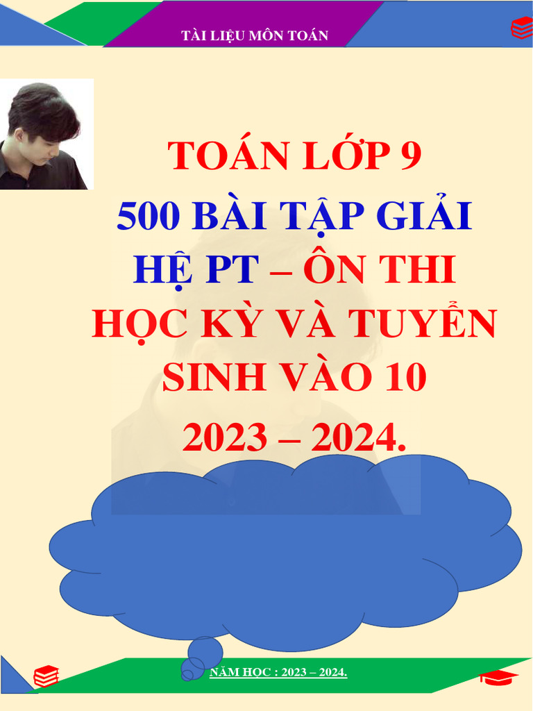 500 Bã I Toã N Giáº I Há Phæ æ Ng Trã Nh Lá P 9 Pdf