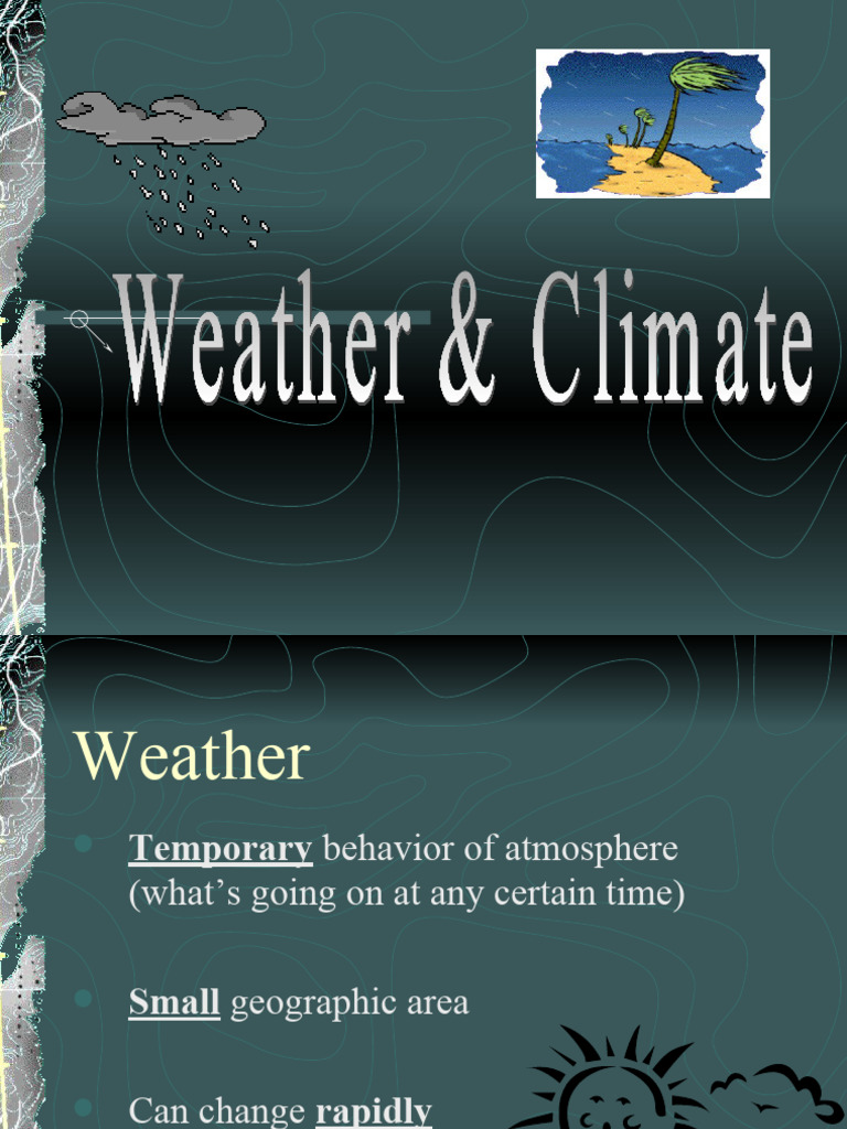 Weather.climate.notes PDF Atmosphere Of Earth Weather