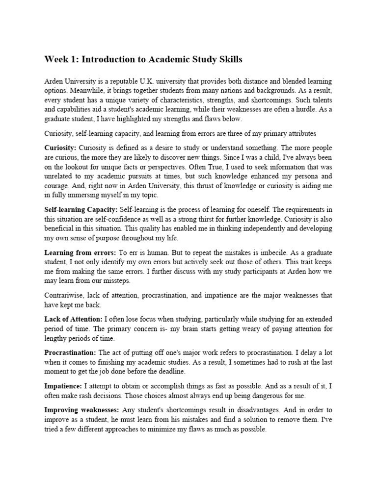Enhancing Academic Study Skills | PDF