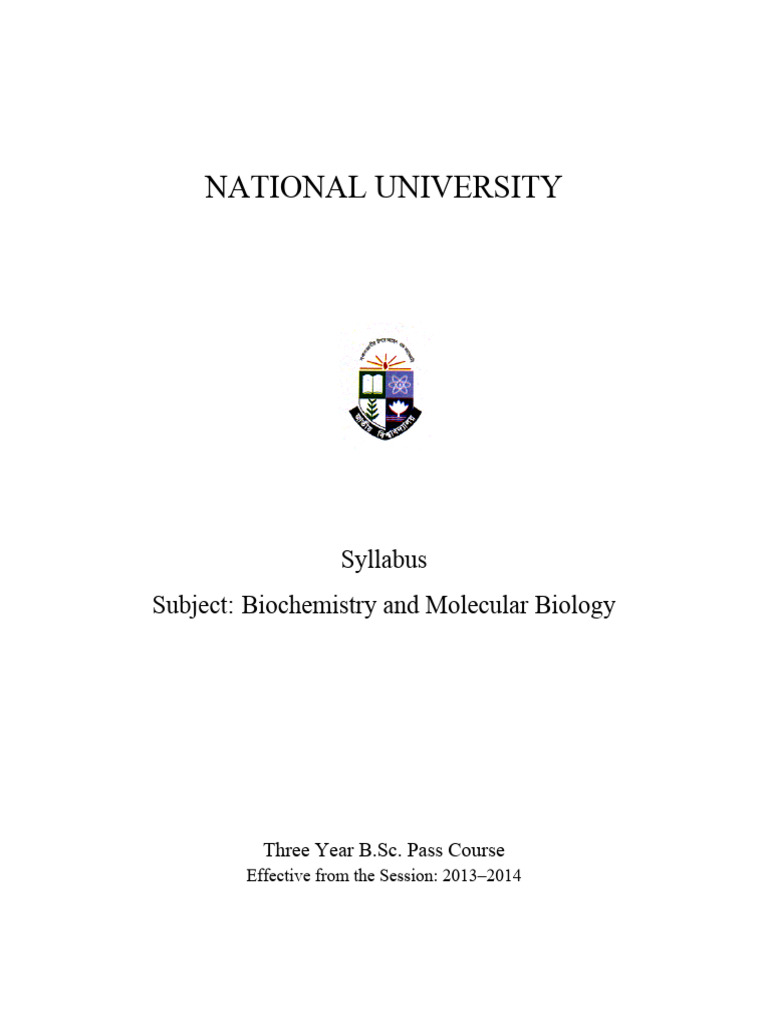 Biochemistry and Molecular Biology | PDF