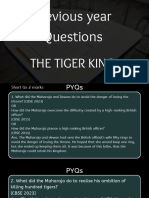 The Tiger King Pyqs