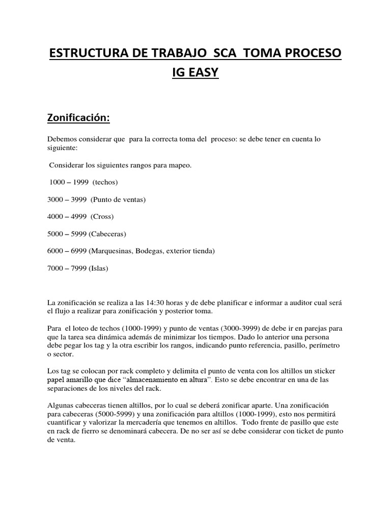 Procedimiento easy pdf