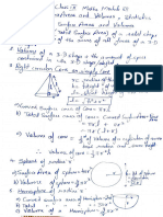 IX Maths Module-7 Surface Area & Vol., Statistics 
