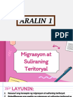 Aralin 1-Migrasyon at Suliraning Teritoryal