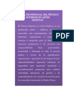 Perfil Profesional Del Técnico Superior en Artes Gráficas