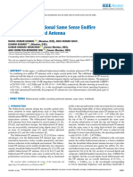 Wideband Bidirectional Same Sense Endfire Circularly Polarized Antenna