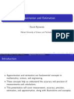 Approximation and Estimation