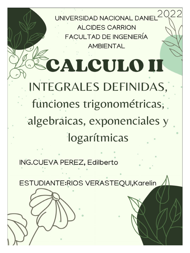 Integrales Definidas Sesion 12 | PDF