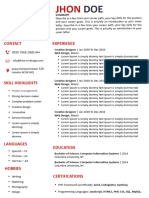 Free CV Design - Com Cv19 A4