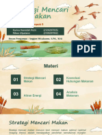 Kel 5 Ekologi Hewan - Strategi Mencari Makan