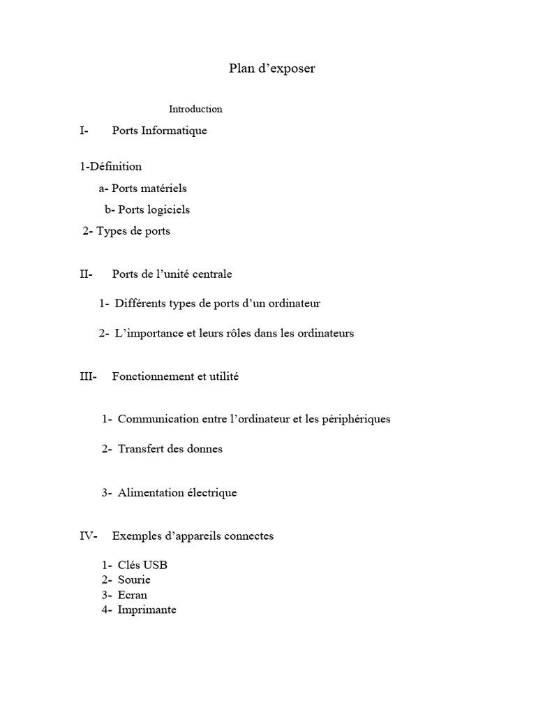 Exposer Informatique | PDF