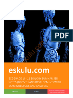 Grade 10 12 Biology Notes Growth and Development