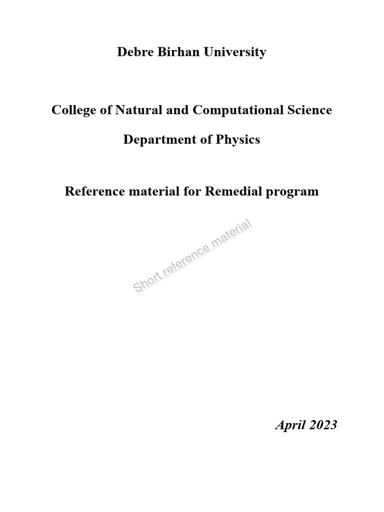 Physics remedial dbu short notes pdf euclidean vector velocity