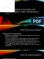 Chapter 3 - Organization Culture and Environment