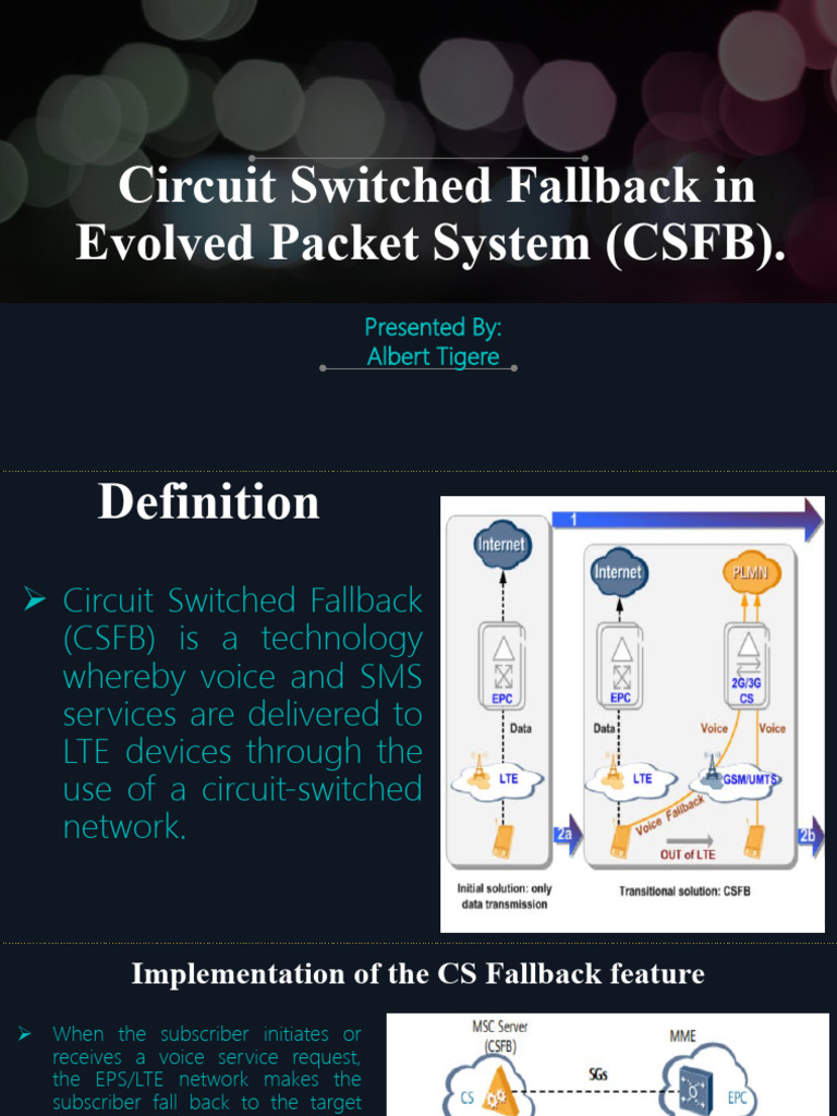 CSFB Circuit Switch Fallback Presentaion Download Free PDF