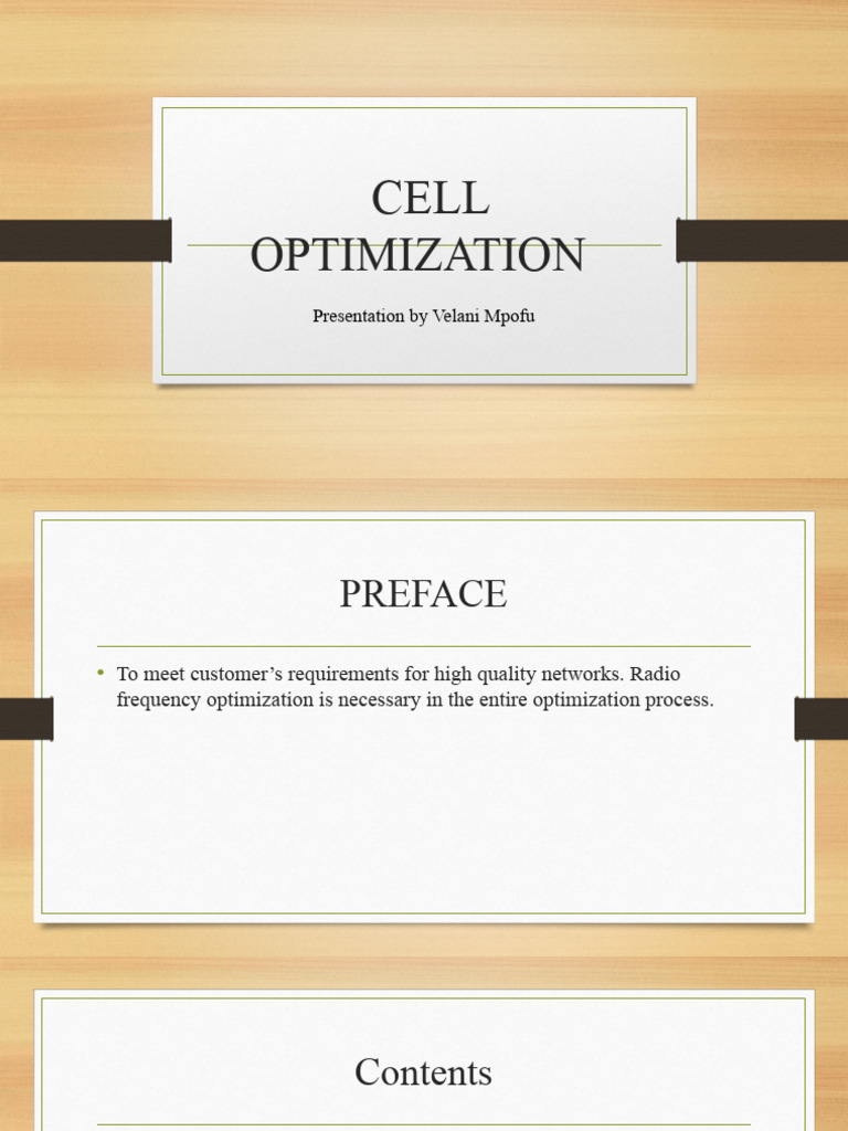 RF Network Optimization Strategies | PDF | Radio | Mathematical ...