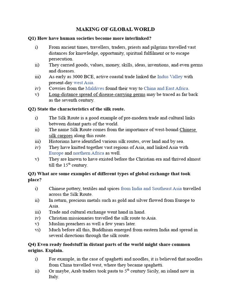 Making of global world pdf