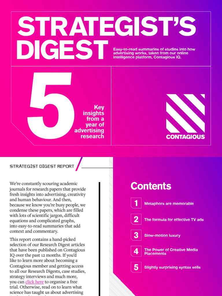 Advertising Insights: Yearly Research Summary | PDF | Brand | Advertising