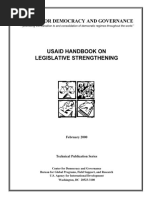 USAID Handbook For Legislative Strenghtening