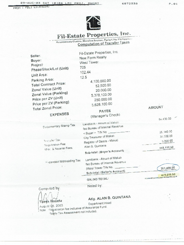 Transfer Tax | PDF