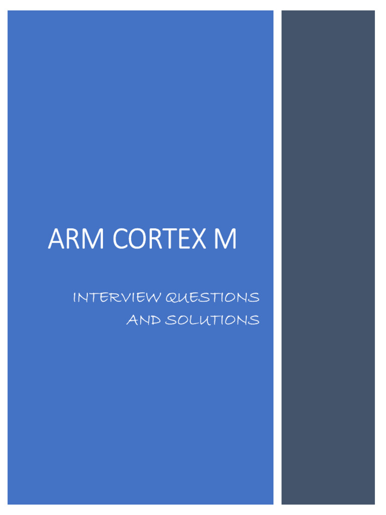 ARM Cortex M Interview Questions 1703996893 Download Free PDF