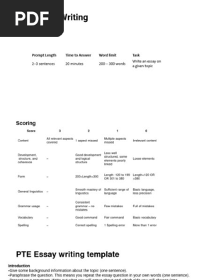 Essay Writing-PTE