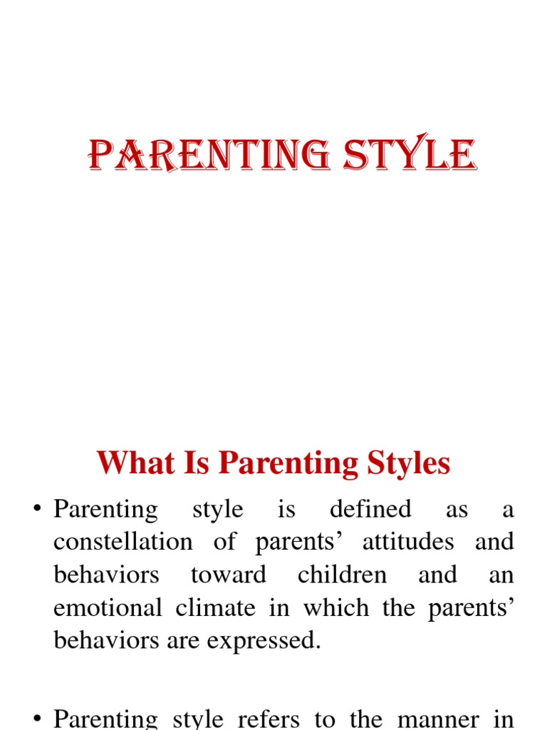 Parenting Styles and Rearing Practices | PDF | Parenting | Spanking