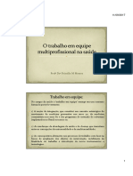 Aula 6 - O Trabalho em Equipe Multiprofissional Na Saãºde (Modo de Compatibilidade)