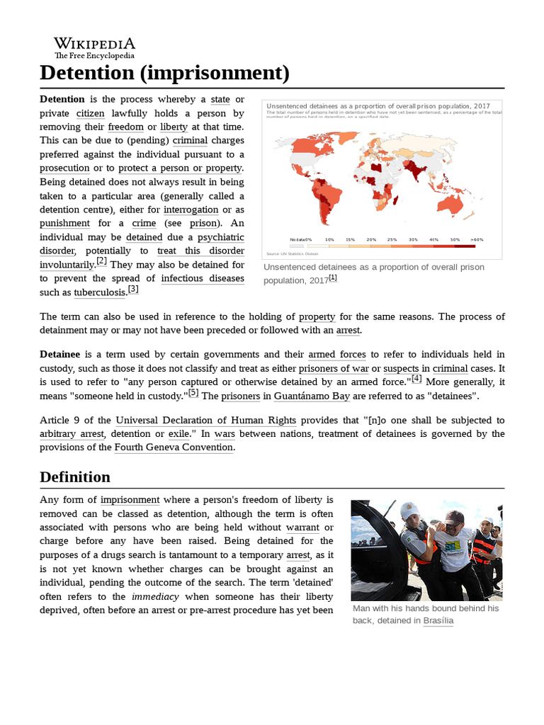 Detention Imprisonment Pdf Detention Imprisonment Penology