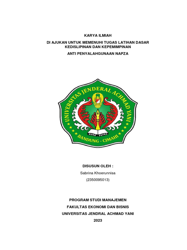 Taskap 7 Penyalahgunaan Napza | PDF