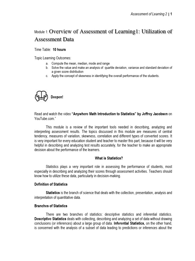 EDUC343-Module 1 | PDF