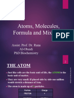 Atoms, Molecules, Formula and Mixstures