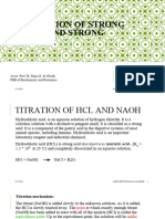 Pr. Titration of Strong Acid and Strong Base