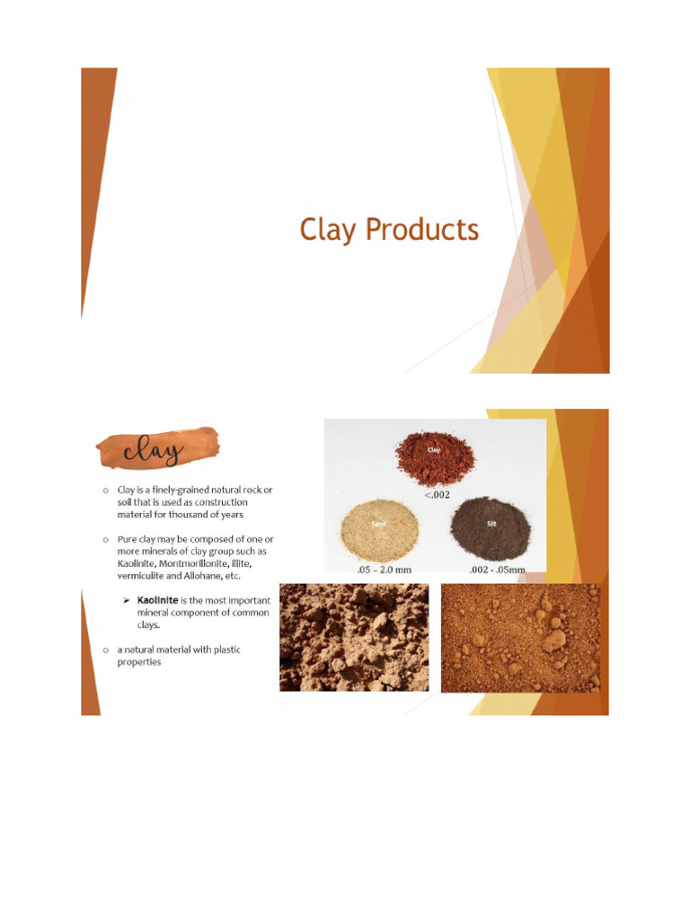 type texture clay ingredients