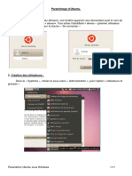 Paramétrage de Ubuntu 