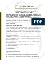 Edital de Convocação Das Eleições para Centro Acadêmico Ana Neri e Conselho Fiscal Do Curso de Enfermagem