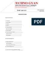 Admission Form