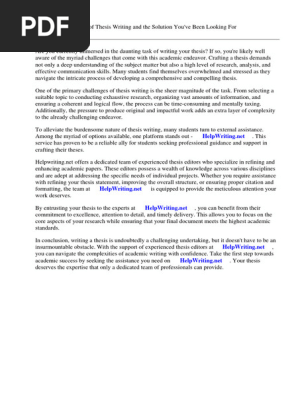 Thesis Editor