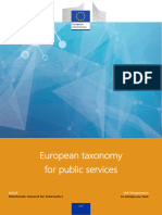 ISA2 - European Taxonomy For Public Services