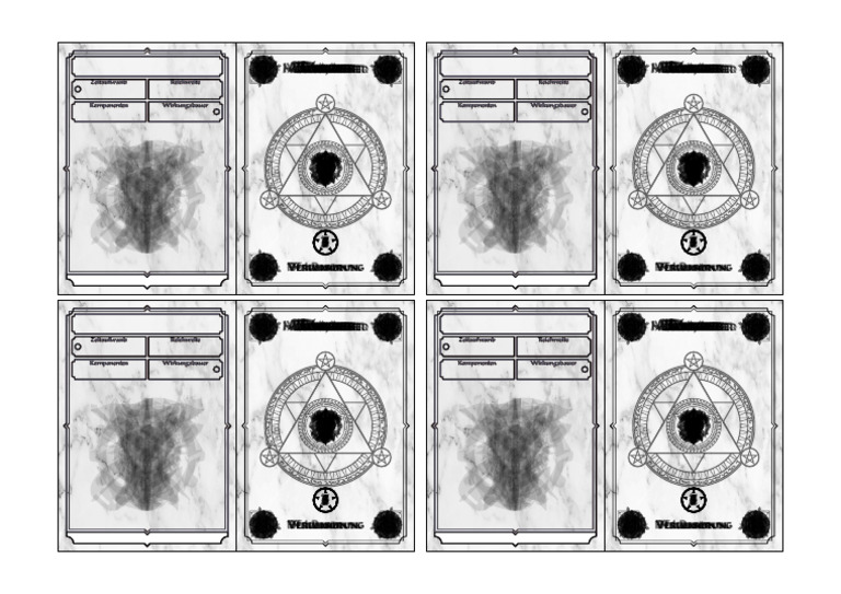 ZauberKarten Stufe 1 Kleriker PDF