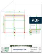 Plan Fondation Et Coupe Preau