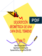 Tema 7 - Descripción Geométrica de Una Capa en El Terreno