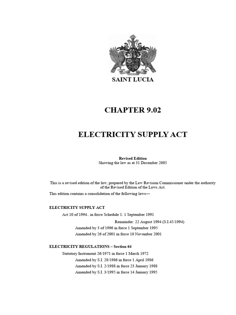 Electricity supply act saint lucia pdf preferred stock securities