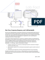 Rise Time 3dB Bandwidth Relationship Lab Fact